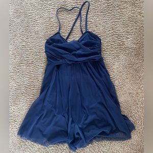 Navy Blue Lyrical Dance Dress | Large